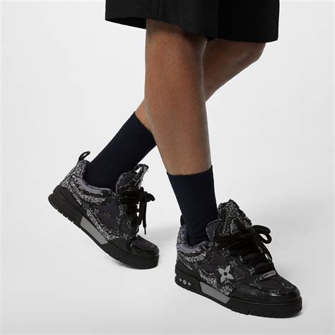 louis vuitton skate sneakers black